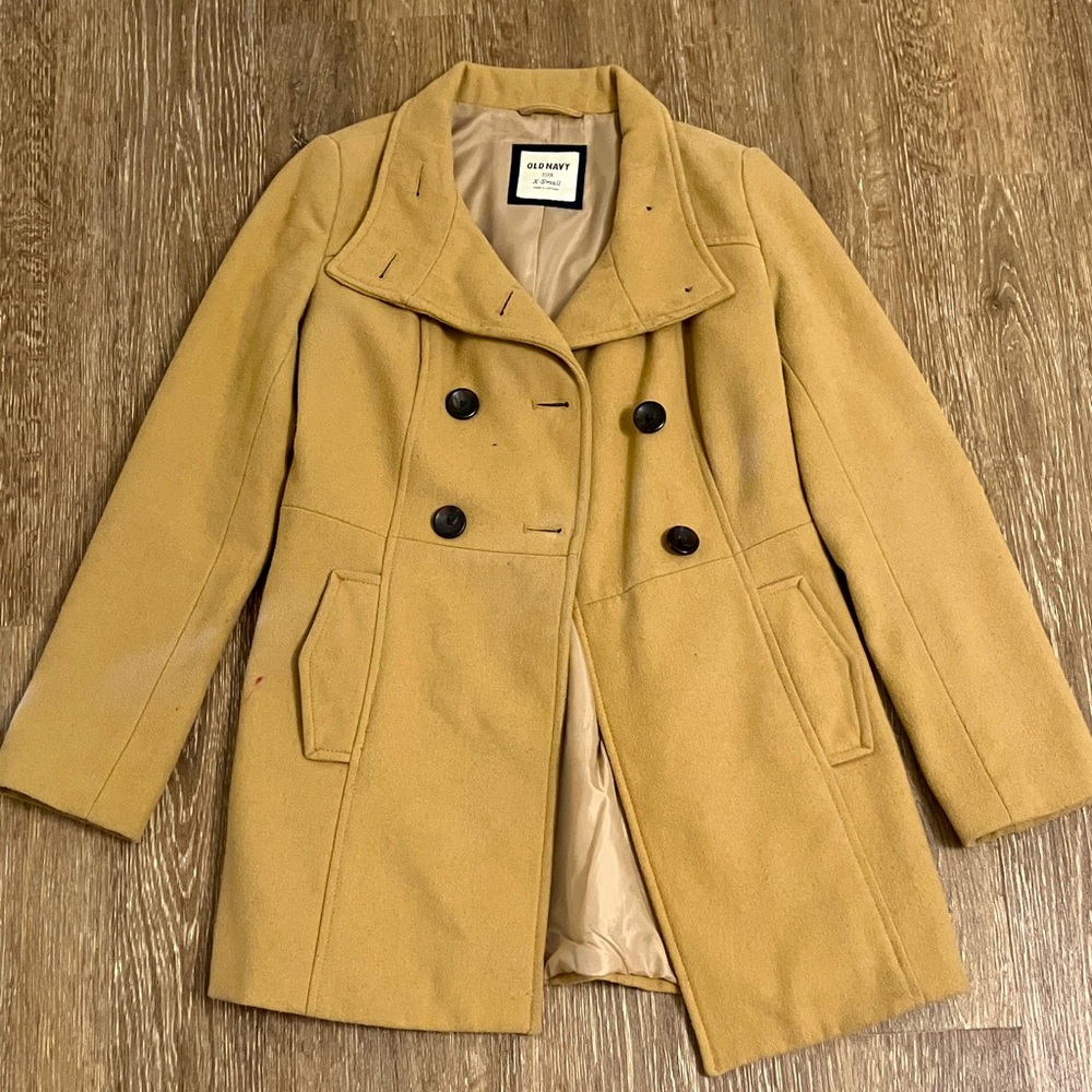 Old Navy Women's Camel Peacoat